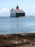 Caledonian Isles Ship leaving Brodick Pier