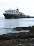 Caledonian Isles Ship leaving Brodick Pier
