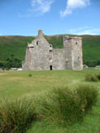 The front of Lochranza Castle