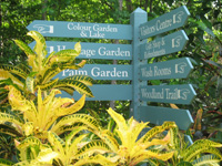 gardens signs in the visitors centre,Botanic Park cayman picture