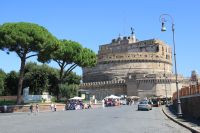   Castel Santangelo Catharina Da Siena Statue   - Rome, Italy