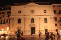   Nostra Signora Del Sacro Cuore In Piazza Navona At Night   - Rome, Italy