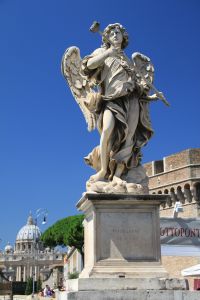   Ponte Sant Angelo Angel With Sponge   - Rome, Italy