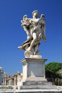   Ponte Sant Angelo Angel With Superscription   - Rome, Italy