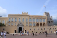   Monaco Palace With Tourists