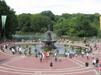 Wide View of Bethesda Fountain and Terrace, Central Park, New York, USA
