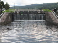 fort agustus caledonian canal gate scotland picture